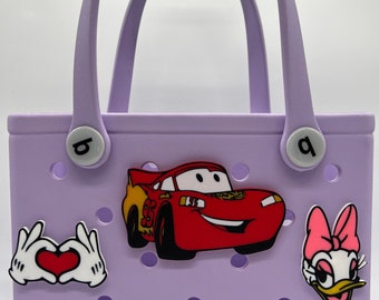 Botones para bolsos Bogg impresos en 3D inspirados en Disney hechos a medida, dijes para bolsos Bogg, accesorios modernos simples, dijes para bolsos de piscina, dijes para bolsos de playa.