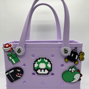Bogg Bag Charms, Simple Modern Bag Charms, Super Mario Bros. Themed for Gamers and Mario Enthusiasts. Choose Your Style.