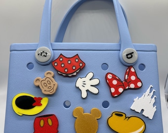 Pingentes personalizados para Bogg Bag impressos em 3D: Rato, Castelo e muito mais