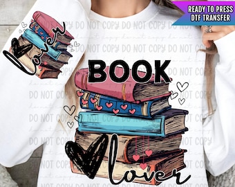 Book Lover DTF Transfers Ready For Press, Book Lover DTF Prints, Heat Press Transfers, Direct To Film, Book Dtf Transfer, Bookish Heat Press
