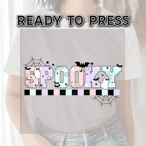 Spooky DTF Transfers, Halloween DTF Transfer Ready For Press, Horror DTF Print, Spooky Transfer, Heat Press Transfer, Spooky Dtf Prints
