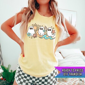 Spooky Beach DTF Transfer Ready For Press, Summer Dtf Print, Sunshine DTF, Heat Press Transfer, Direct To Film, Custom Transfer, Coastal Dtf