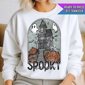 Spooky Season DTF Transfers, Halloween DTF Transfers Ready For Press, Pumpkin Design, Heat Press Transfer, Horror Dtf Prints, Bats Dtf Print