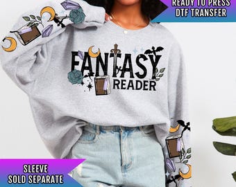 Fantasy Reader DTF Transfers Ready For Press, Book Dtf Prints, Direct To Film, Heat Press Transfers, Magical Reading DTF Transfer, Hot Peel