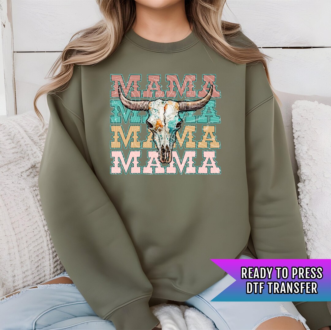 Mama DTF Transfers, Western DTF Prints, Ready to Press, Hot Peel, High ...