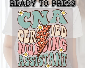 CNA DTF Transfer, Cna Nurse DTF Transfer Ready For Press, Nurse Heat Press Transfer, Nurse Transfer, Nursing Heat Transfer, Dtf Print