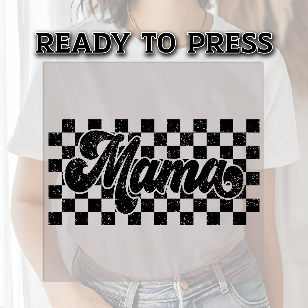 Retro Mama DTF Transfer, DTF Transfer Ready for Press, Mom Heat Press ...
