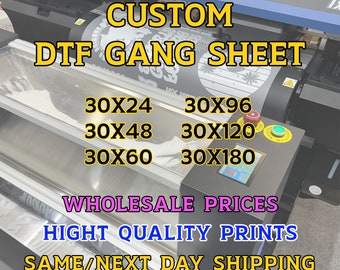 Custom Gang Sheet, Custom DTF Transfer, DTF Heat Transfers, DTF Transfer Ready For Press, Dtf Transfer Paper, Custom Heat Transfer,Dtf Print