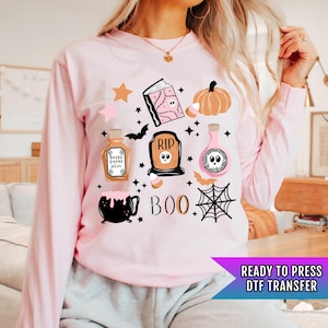 Halloween DTF Transfers, Boo Dtf Transfer, Halloween DTF Transfers Ready For Press, RIP Dtf, Horror Halloween Transfers, Potion Dtf Transfer