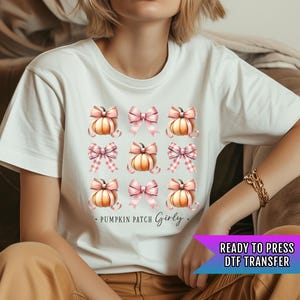 Pumpkin Patch Girly DTF Transfer Ready For Press, Fall DTF Transfers, Autumn DTF Transfer, Heat Press Transfer, Fall Transfer, Pumpkin Spice