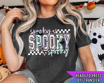 Spooky DTF Transfer, Ghost DTF Transfers Ready For Press, Halloween Dtf Transfer, Heat Press Transfers, Custom Transfer, Direct To Film
