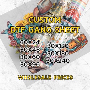 DTF Transfer, DTF Print, DTF Transfer Ready For Press, Custom Gang Sheet, Custom Transfers, Custom Heat Transfer, Direct To Film,Custom Dtf