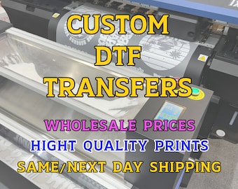 Custom DTF Transfer, Custom Ready For Press Heat Transfer, DTF Heat Transfers, T-shirt Transfer, Wholesale Dtf Prints, Custom Gang Sheet