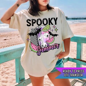 Spooky Summer DTF Transfers, Summer DTF Transfers Ready For Press, Heat Press Transfers, DTF Print, Direct To Film, Custom Transfer, Beach