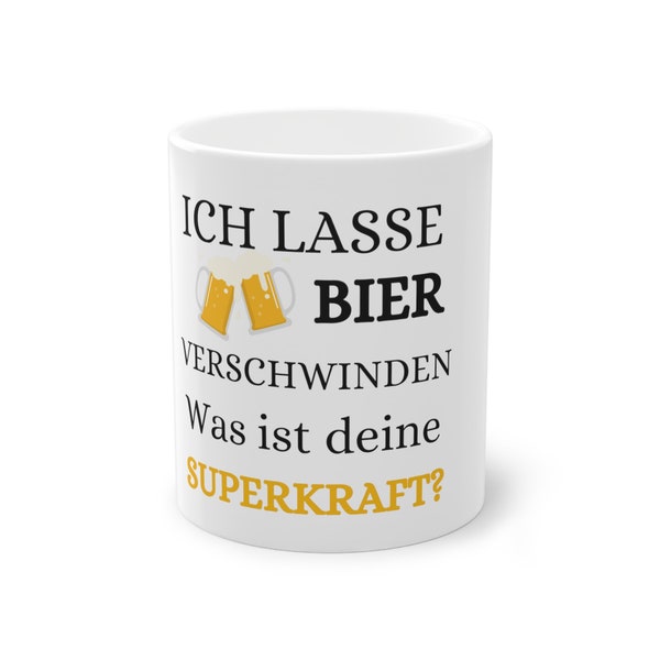 Tasse mit Spruch - Originelles Geschenk Bier Liebhaber - 330ml
