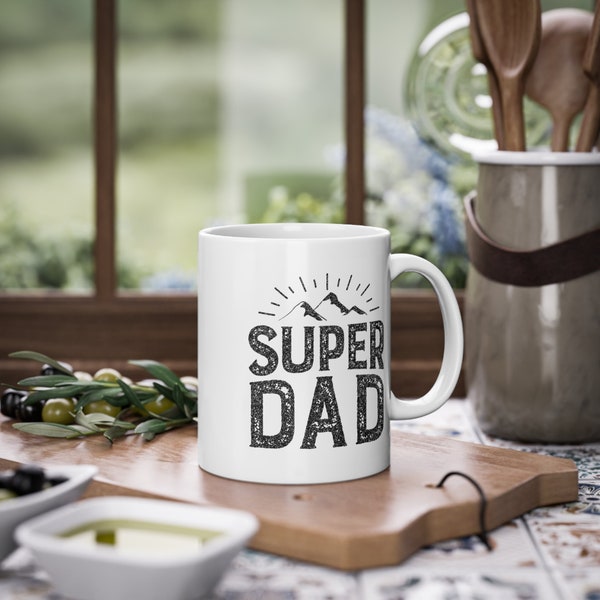 Tasse Superdad - Kaffeetasse für Papas - Becher für Väter
