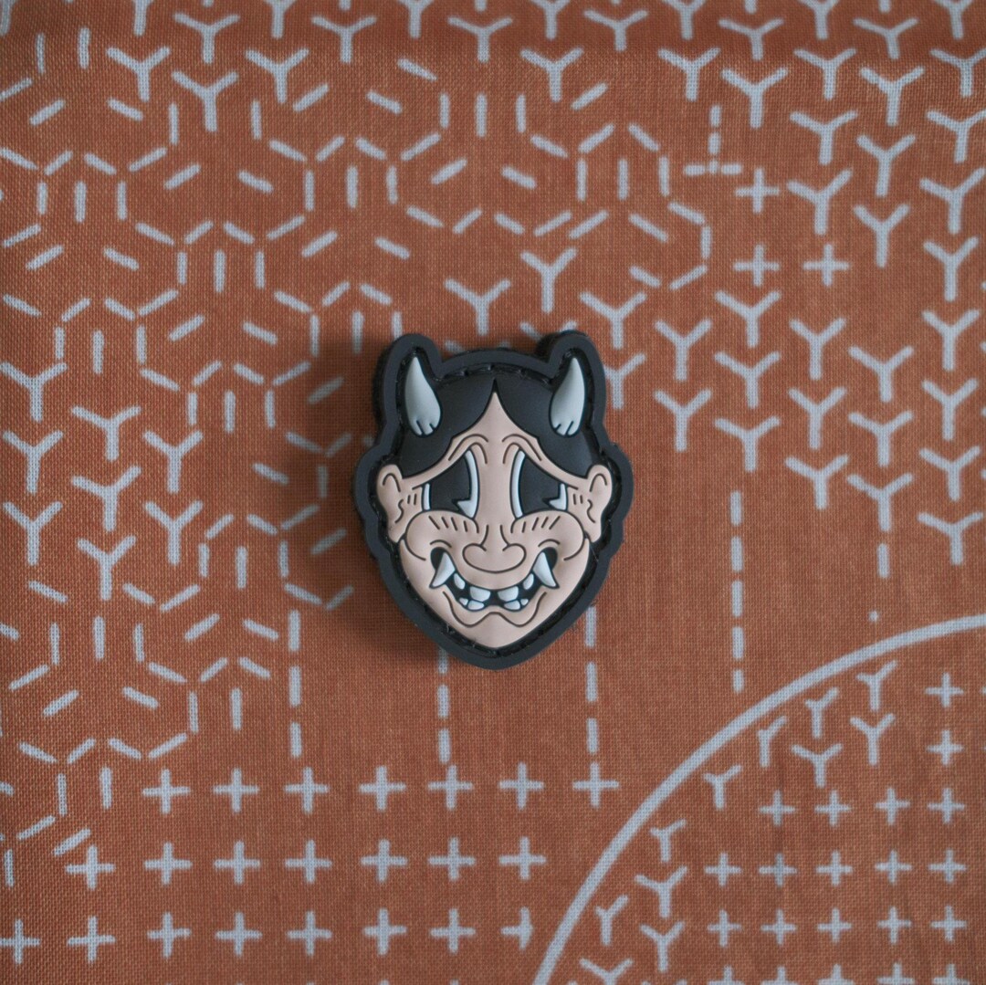 Japanese Hannya Mask Ranger Eye PVC Patch – Unique Collectible Tactical ...