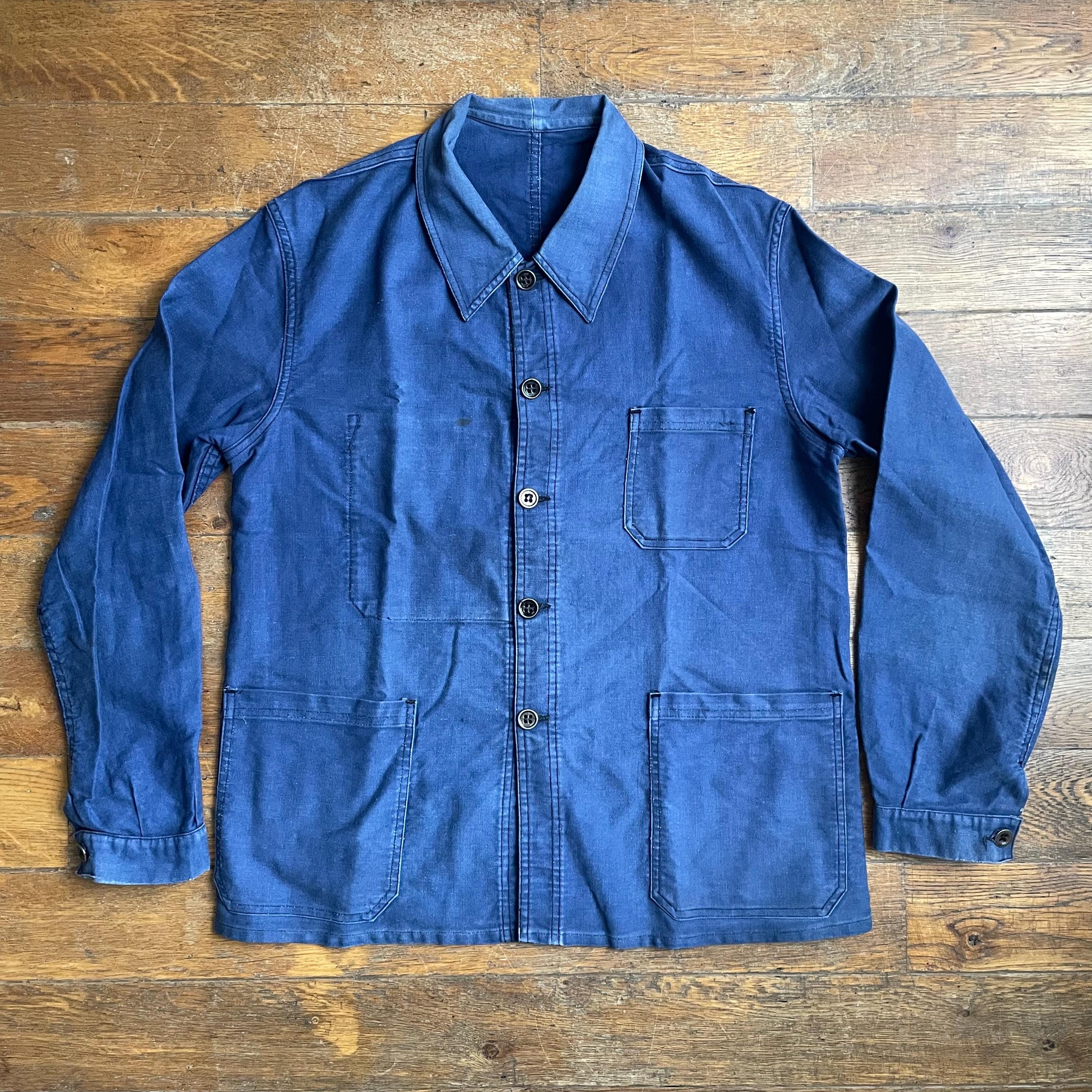 1950s French Work Jacket - Etsy UK 1950s French Work Jacket - Etsy UK