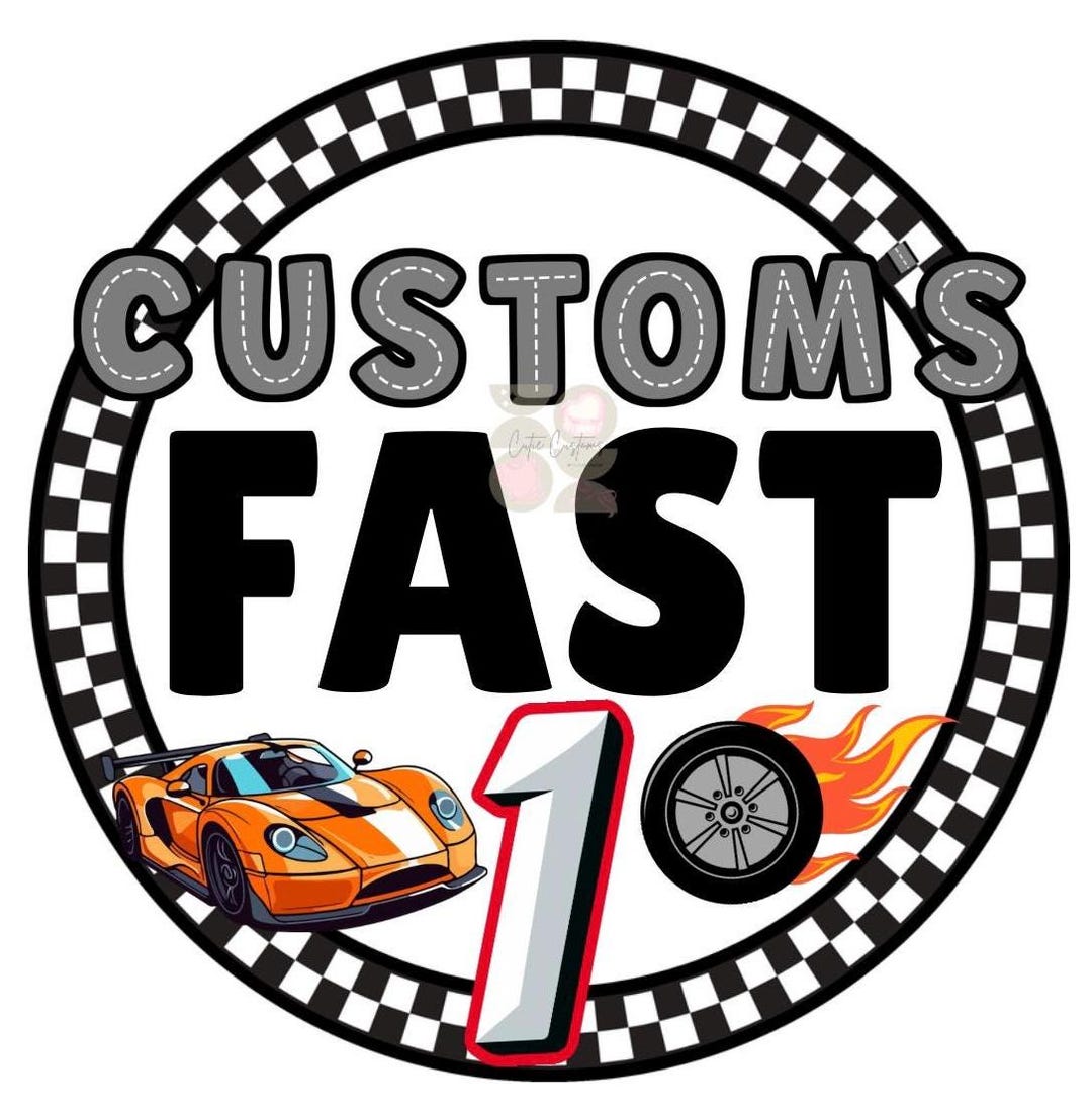 Fast One Designs CUSTOM Racing Design for Cricut, One Fast One, Boys First Birthday ...