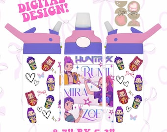 KPDH 12oz Cup Design, Sublimation file, kids favorite shows, Demon hunter, KPOP, Sublimation, Digital design, Crafting, DTF, kids cup, saja