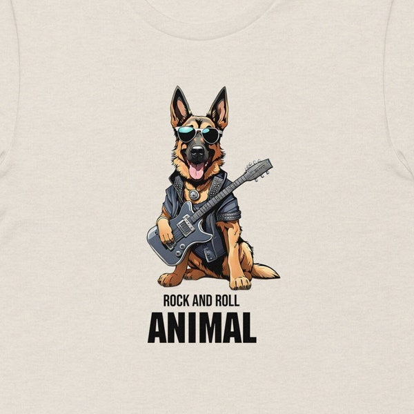 German Shepherd T Shirt, Rock T-Shirt, Wife T shirt , Unisex Plus size T-Shirt, Cotton T-shirt, Dog Breed T Shirt