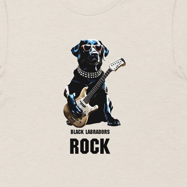 Black Labrador T Shirt, Rock T-Shirt, Wife T shirt , Unisex Plus size T-Shirt, Cotton T-shirt, Dog Breed T Shirt