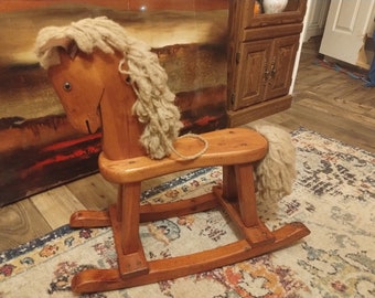 Vintage 1983 "Woods of America" Rocking Horse