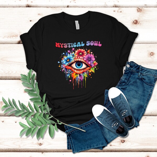 Mystical Soul T-Shirt | Boho Tee | 70er Jahre Shirt | Hippie T-Shirt | Magic Symbol Shirt