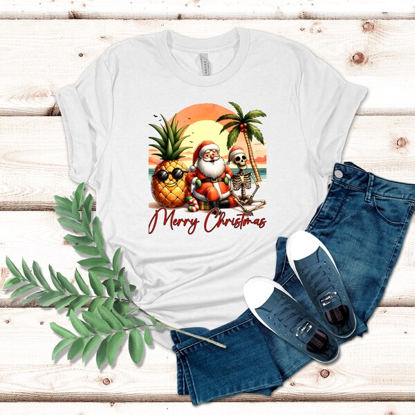 Christmas in July Shirt | Weihnachts T-Shirt | Witziges T-Shirt | Santa Shirt | Summer Fun Shirt | Weihnachtsgeschenk | Lustiges T-Shirt