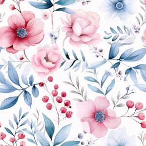 Vorbestellung Baumwollstoff Blumen, Blumenstoff, pastelfarbene Blumen, Patchwork Stoff, Stoff 100 cm, webware