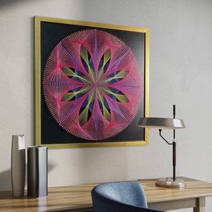 Mandala String Art Kit: DIY Thread Painting, Handmade Wall Art