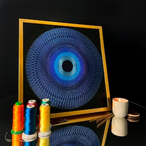 Mandala String Art Kit: DIY Thread Painting, Handmade Wall Art