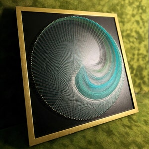 String art kit DIY string art Craft kit Mandala String Art Thread art Meditation Handmade wall art Abstract thread painting