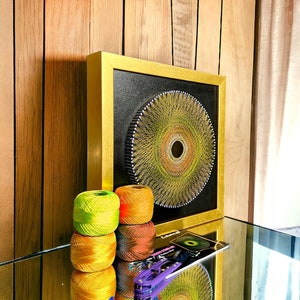DIY Mandala String Art Kit: Handmade Thread Painting, Home Decor