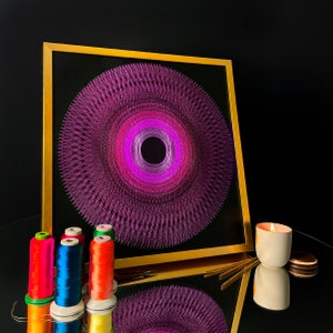 Mandala String Art Kit: DIY Thread Painting, Handmade Wall Art