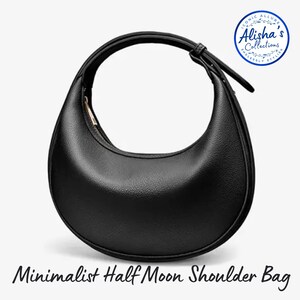 Leather Half Moon Bag - Etsy