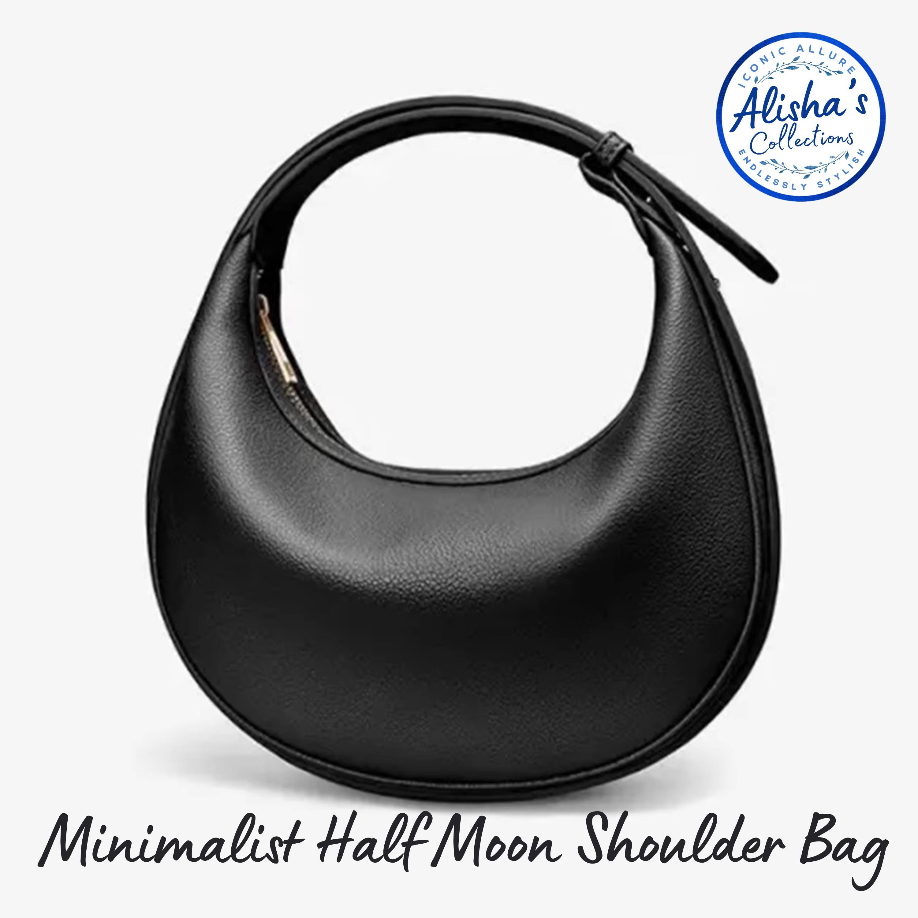 Leather Half Moon Handbags - Etsy