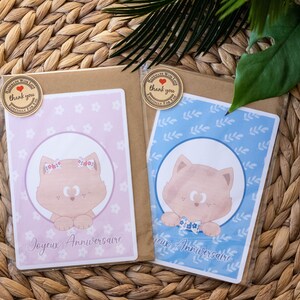 Carte Chat - Joyeux anniversaire