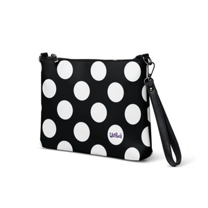 Sac bandoulière à pois blancs cartable tendance tendance se démarquer