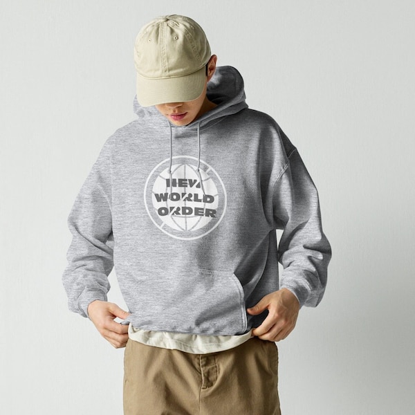 Heavyweight Political Hoodie: No 2 NEW WORLD ORDER