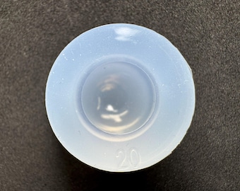 20mm One-Piece Chipped Sphere Silicone Mold for Resin / UV Resin Only / Industrial Mold Origin / HandmadeLaboJapan