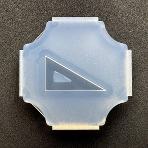 25nn Triangle Ruler (Right Triangle) Shape Mold / Right Triangle Ruler Shape Mold Object / For UV Resin / Industrial Mold Origin / HandmadeLaboJapan