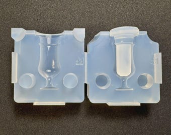 Molde de vidrio para parfait / Molde de resina para mini postres / Para resina UV / Molde de origen industrial / HandmadeLaboJapan