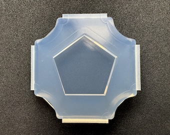 Pentagon Plate Silicone Mold / For UV Resin Only / Industrial Mold Origin / HandmadeLaboJapan