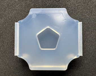 Rounded Pentagon Silicone Mold / For UV Resin Only / Industrial Mold Origin / HandmadeLaboJapan