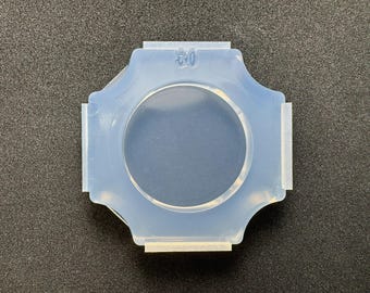 Molde redondo de 5 mm de grosor / Molde plano redondo para resina / Para resina UV / Molde industrial / HandmadeLaboJapan