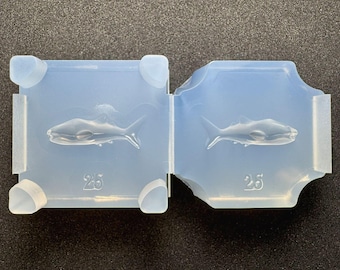 Molde de tiburón ballena / Molde de resina 3D de tiburón ballena / Para resina UV / Molde de origen industrial / HandmadeLaboJapan