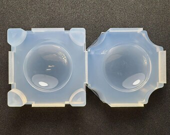 Molde redondo y regordete / Molde redondo 3D para resina / Para resina UV / Derivado de moldes industriales / HandmadeLaboJapan