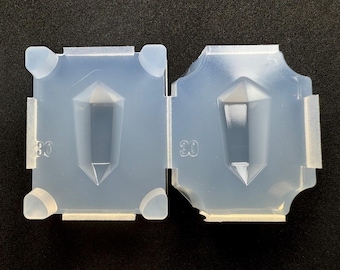Kristalgefacetteerde siliconen mal / Alleen voor UV-hars / Afkomstig van een industriële mal / Handgemaakt door HandmadeLaboJapan