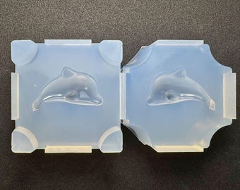 Molde de delfín / Molde de resina 3D de delfín / Para resina UV / Molde industrial / HandmadeLaboJapan